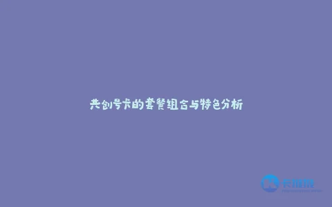 中国电信共创号卡系列套餐:差异化定价、流量配置及创新佣金与渠道模式解析