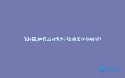 飞利猫,如何应对号卡市场的变化与挑战?